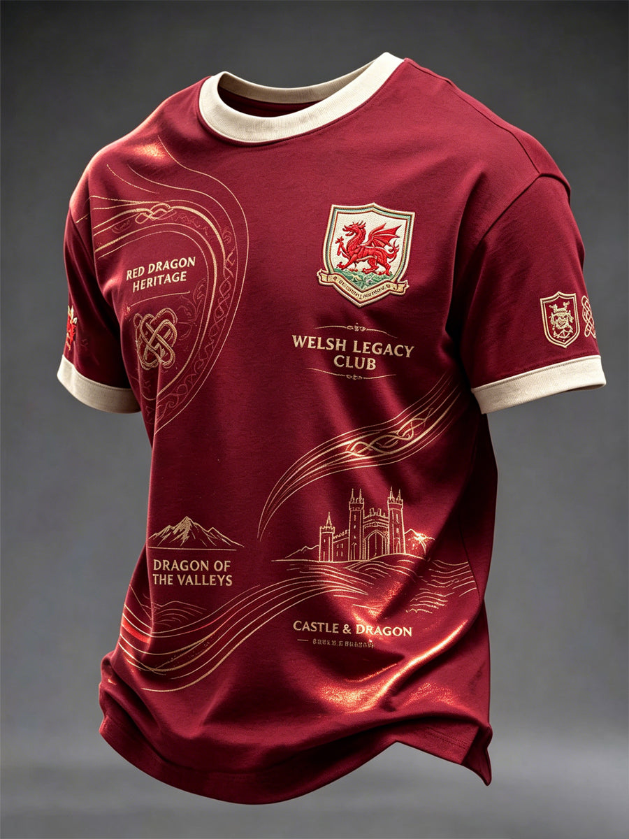 Men's Welsh Dragon Printed T-shirt