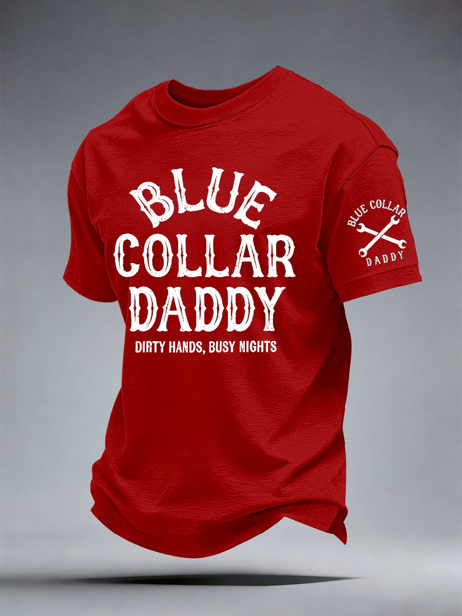 Men's Blue Collar Daddy T-Shirt