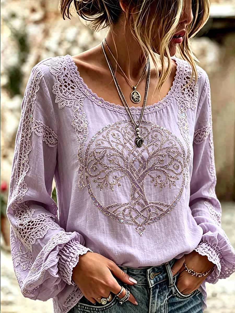 Women's Fashion Romantic Viking Print T-Shirt