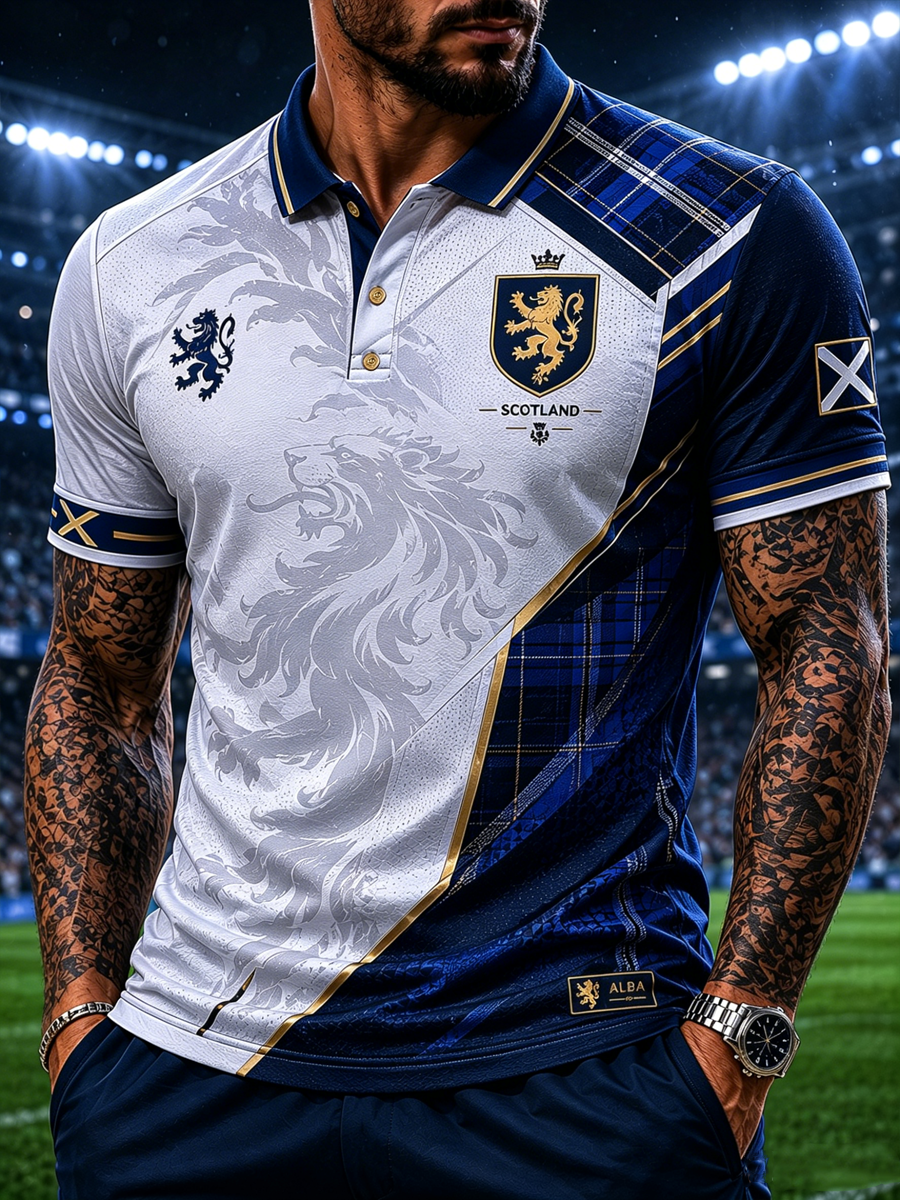 Men's SCOTLAND Printed polo shirt