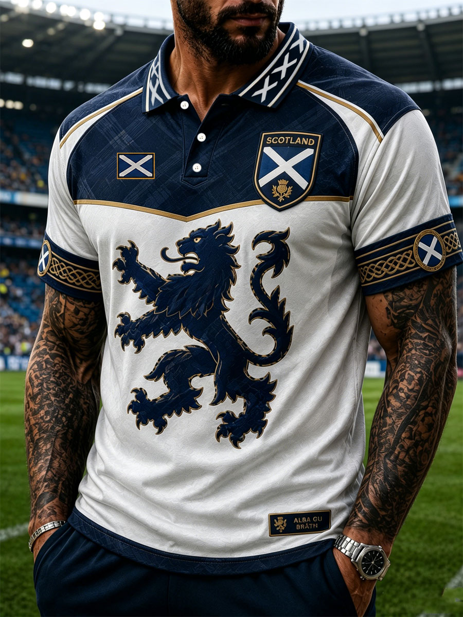 Men's SCOTLAND Printed polo shirt