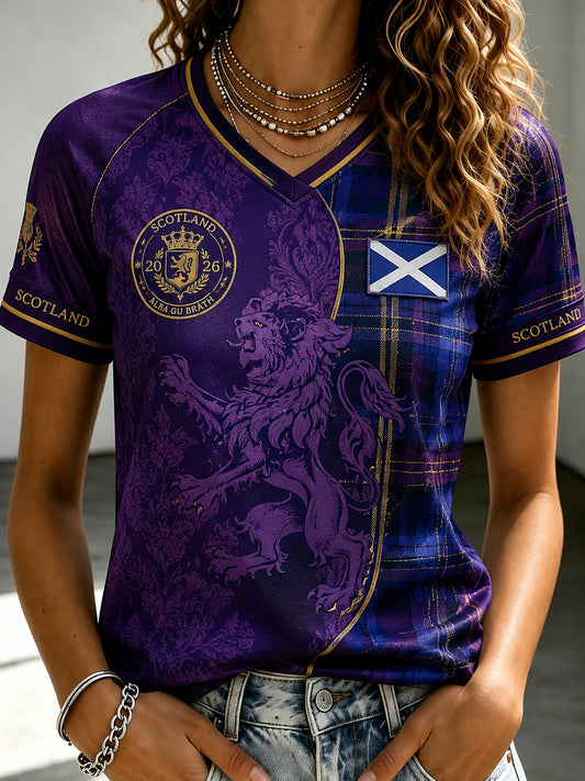Women's Scotland Footabll Short Sleeve T-Shirt