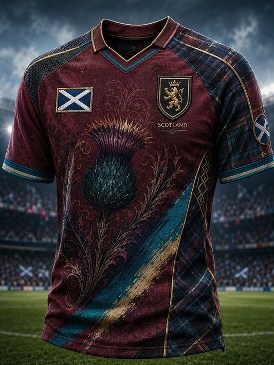 Men's Scotland Football Short Sleeve Shirt