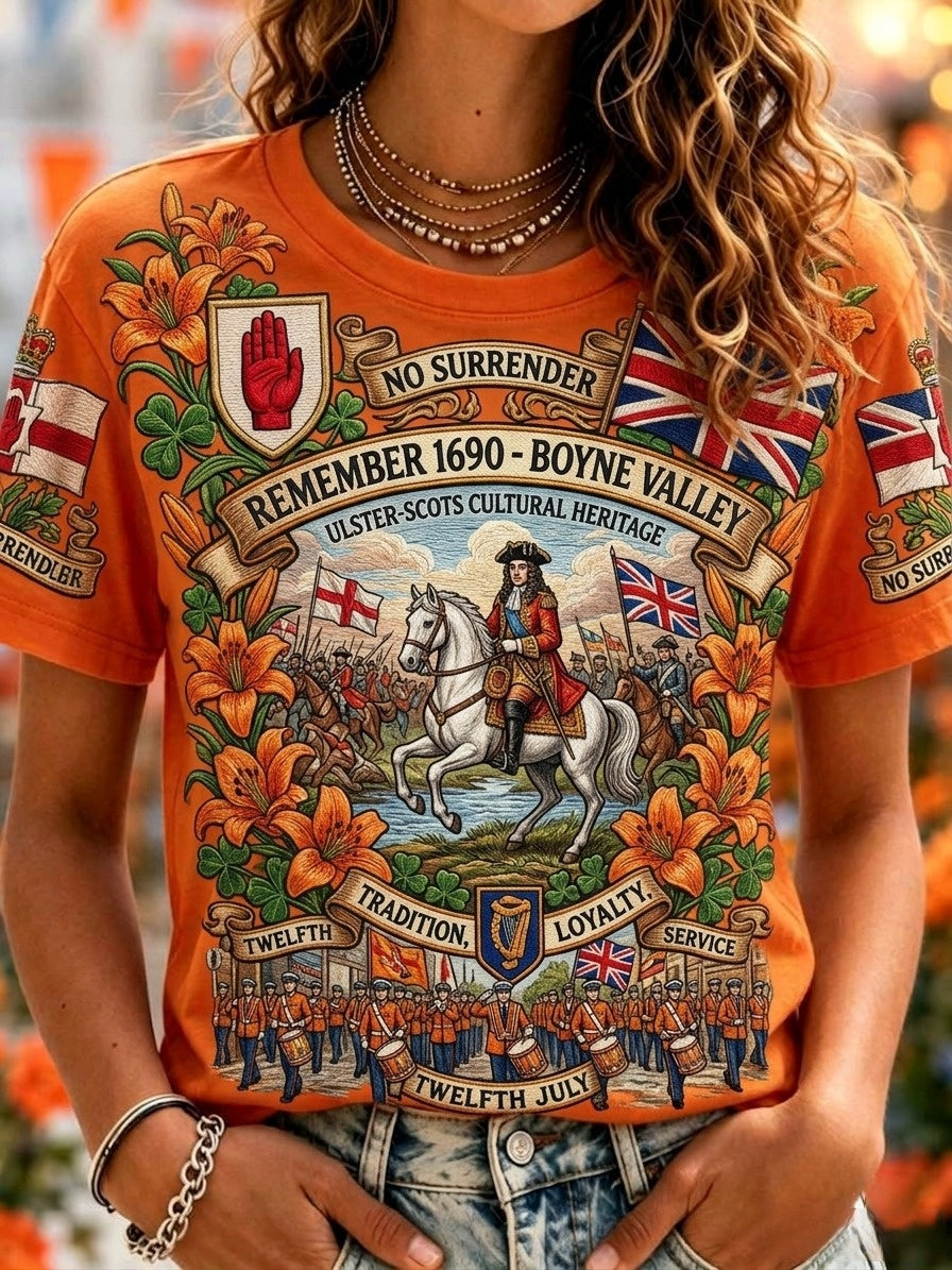 Women's 12th July Orangemen's Day Printed T-shirt