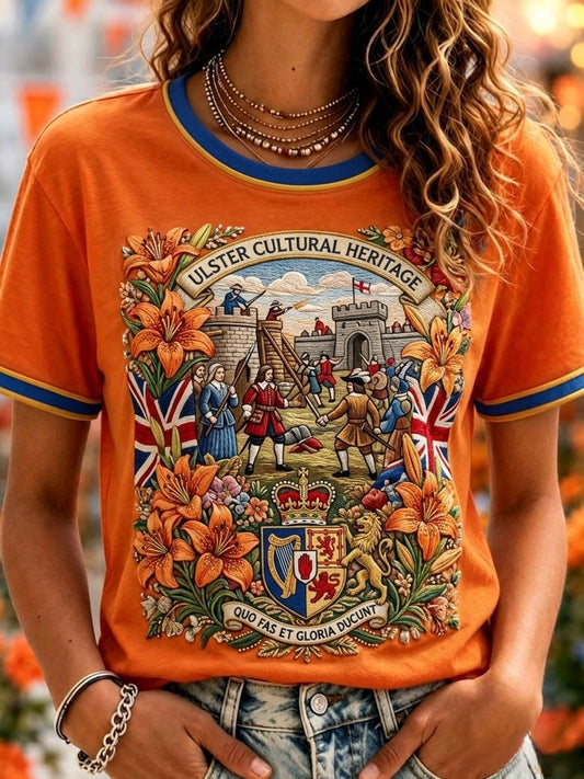 Women's 12th July Orangemen's Day Printed T-shirt