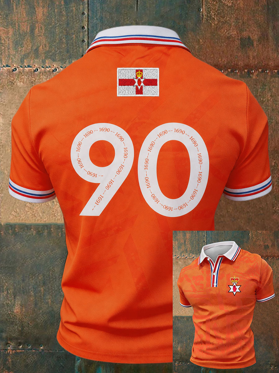 Men's 12th July Orangemen's Day 1690 Printed Casual Tops