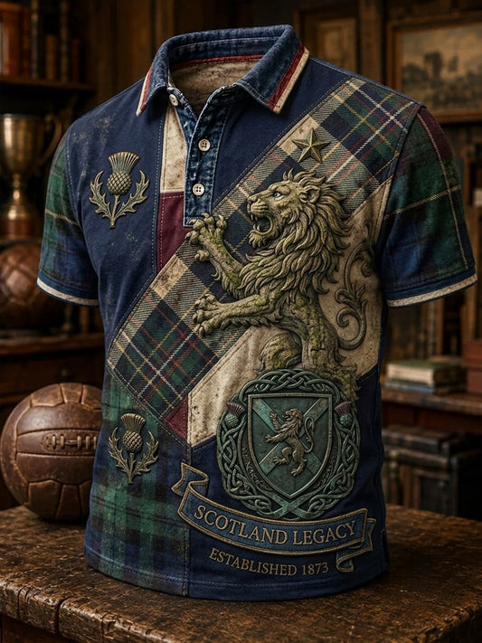 Men's UK Football Lover Scotland Printed short sleeve t-shirt