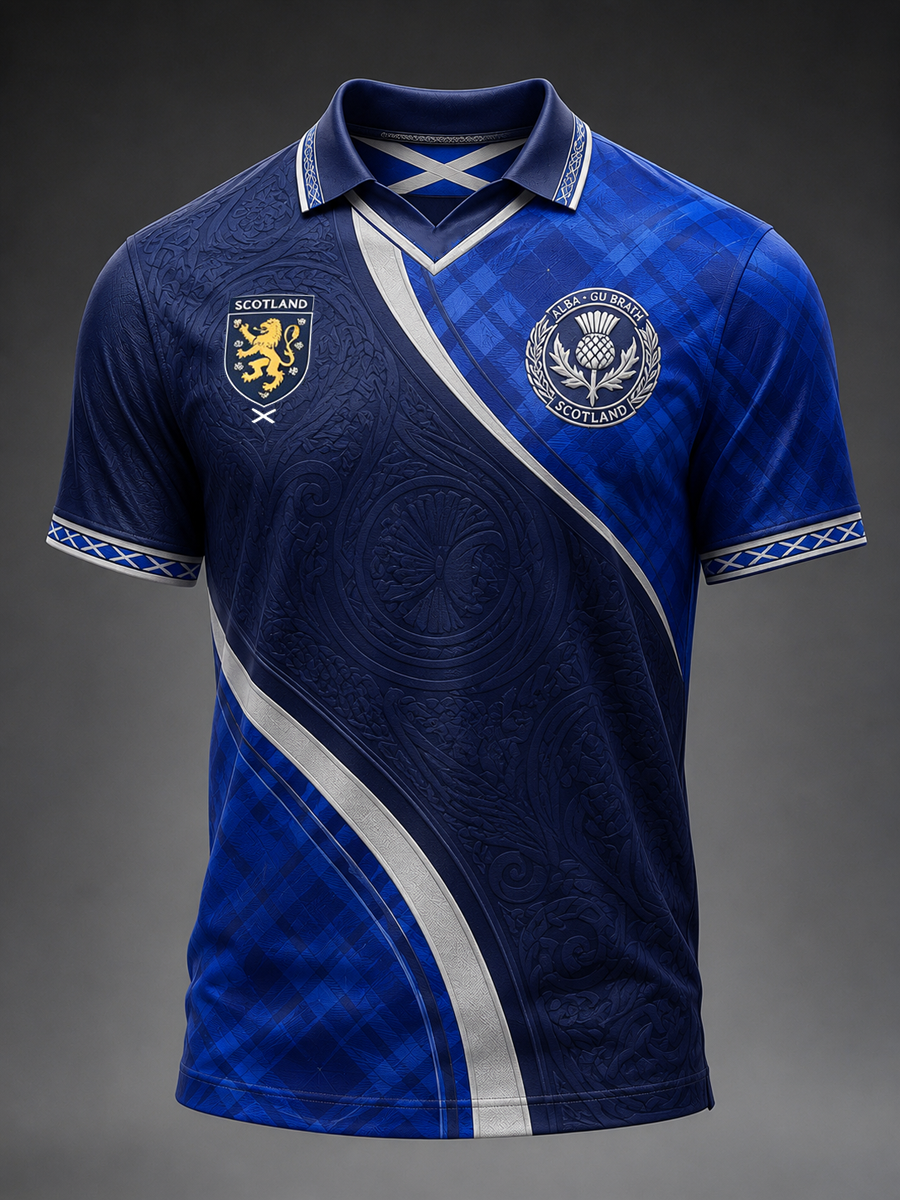 Men's UK Football Lover Scotland Printed short sleeves t-shirt