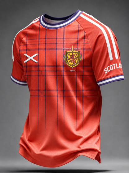 Men's UK Football Lover Scotland Printed short sleeve t-shirt