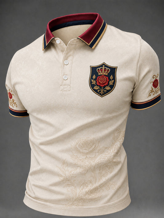 Men's British Art Printed Short Sleeve Top