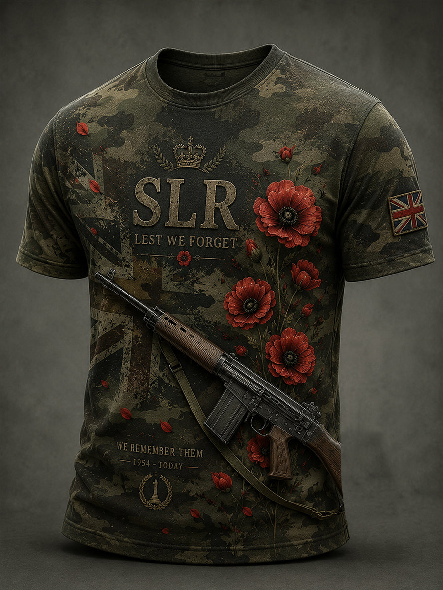Men's Veteran Weapon Print Short-Sleeve T-Shirt