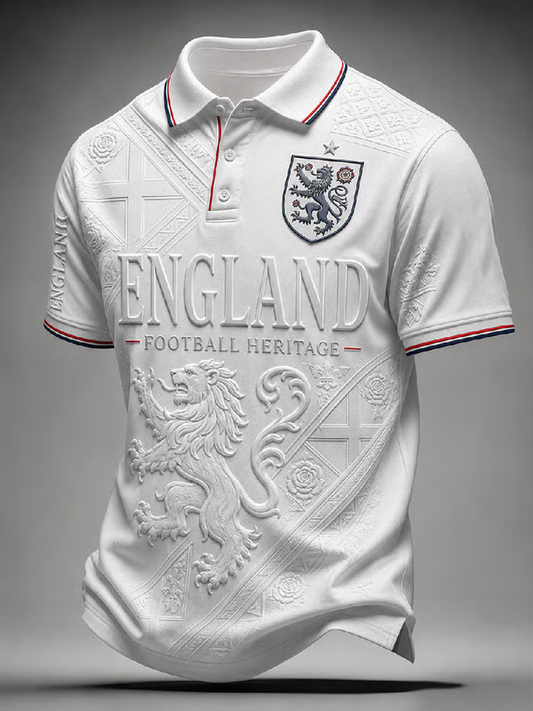 Men's UK Football Lover England Printed polo shirt