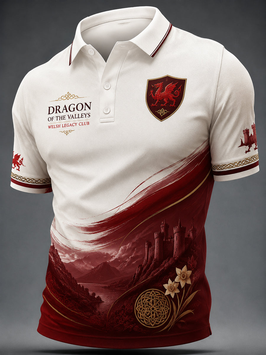 Men's Welsh Dragon Printed Shirt