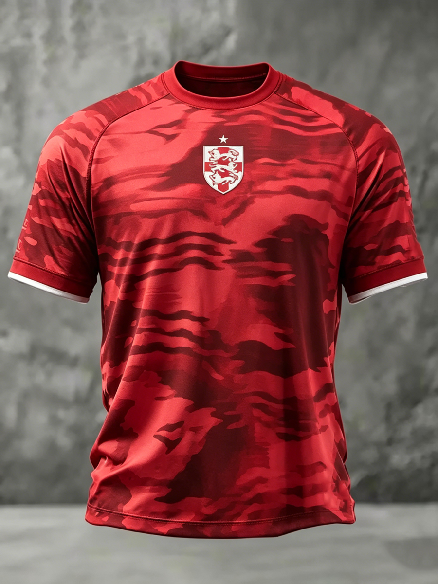 Men's UK Football Lover England Printed short sleeve t-shirt