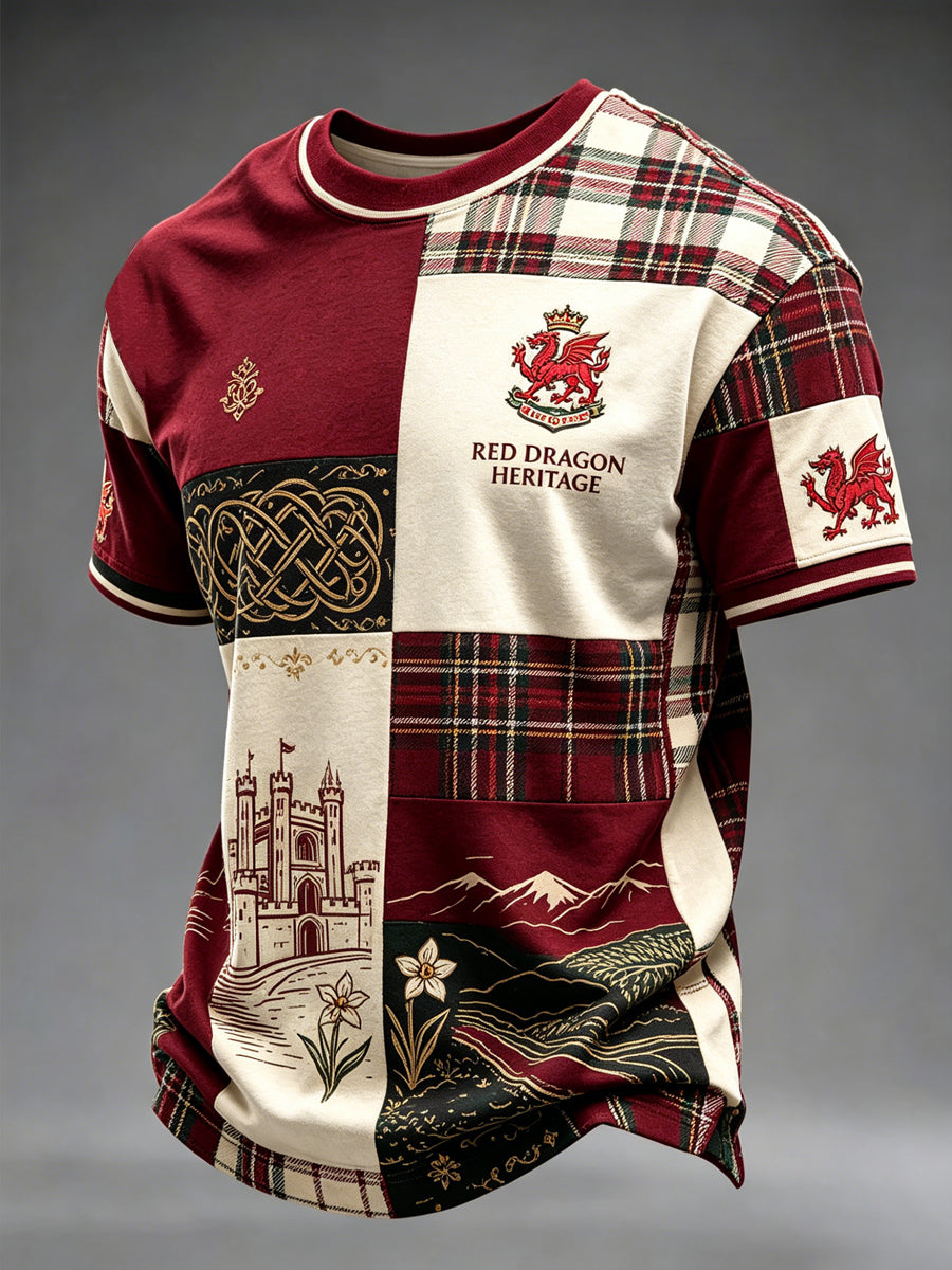 Men's Welsh Dragon Printed T-shirt