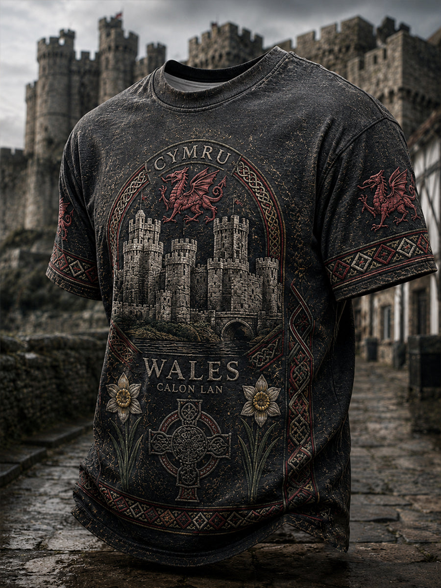 Men's Wales Heritage Design T-shirt