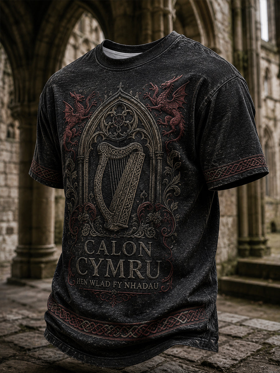 Men's Wales Heritage Design T-shirt