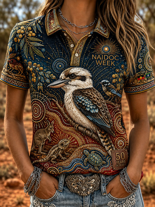 Women's Australian Naidoc Week Polo T-Shirt