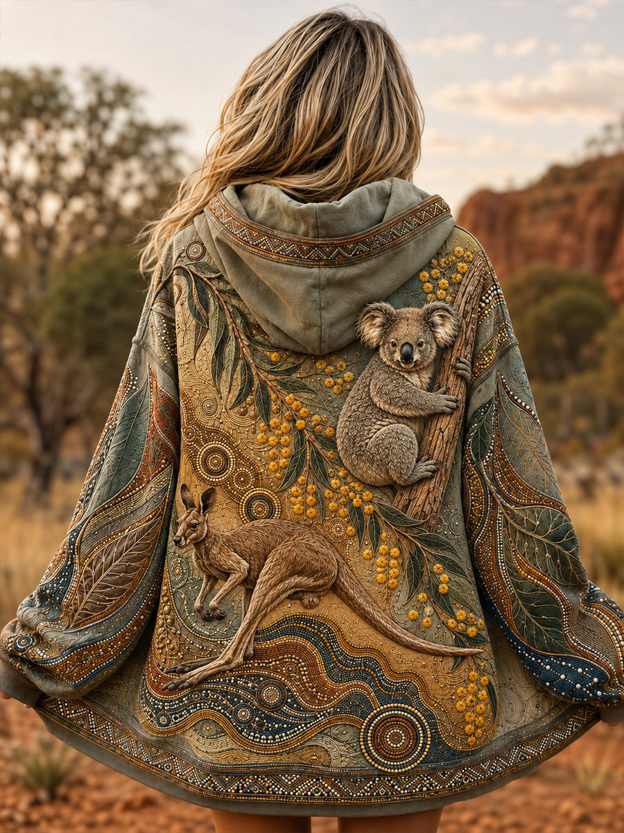Women's Australia Naidoc Week  Zip-Up Hoodie