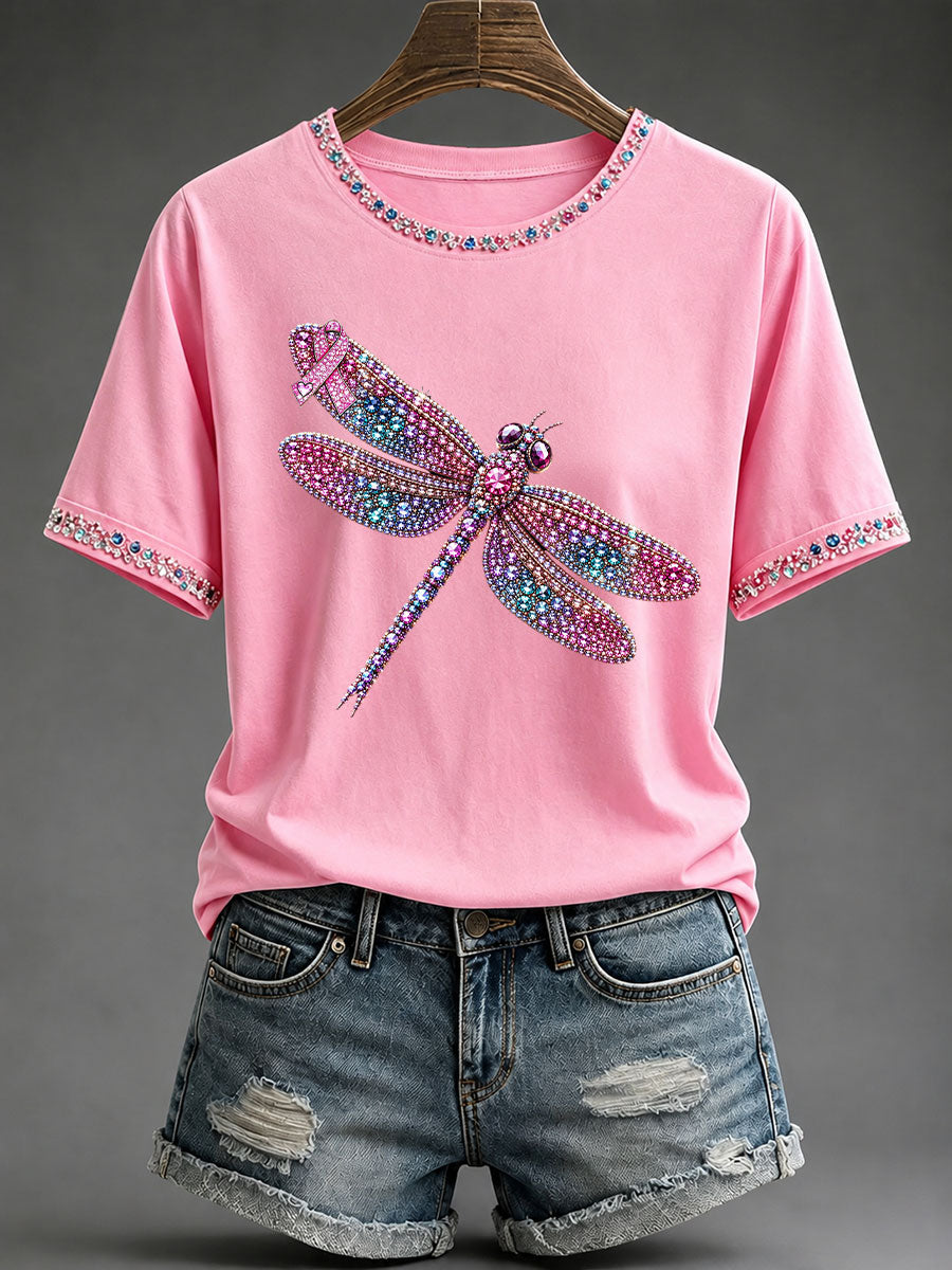 Women's Breast Cancer Awareness Print Casual T-Shirt
