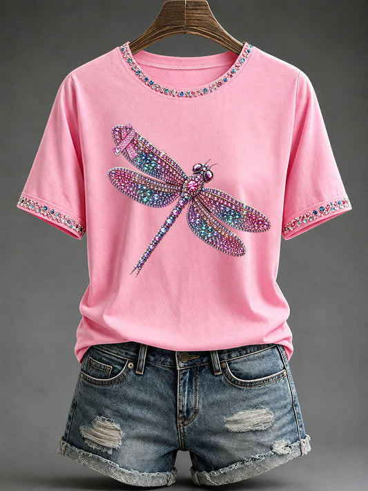 Women's Breast Cancer Awareness Print Casual T-Shirt