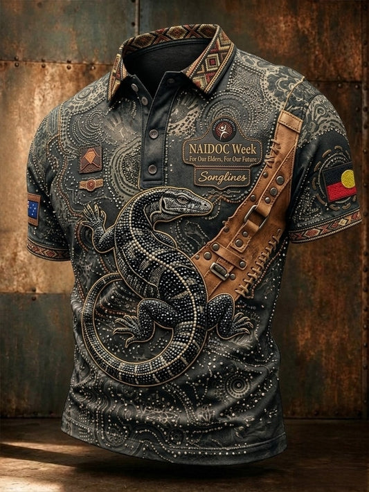 Men's Australia Naidoc Week Polo T-Shirt
