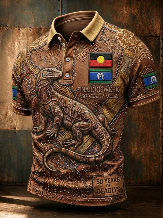 Men's Australia Naidoc Week Polo T-Shirt