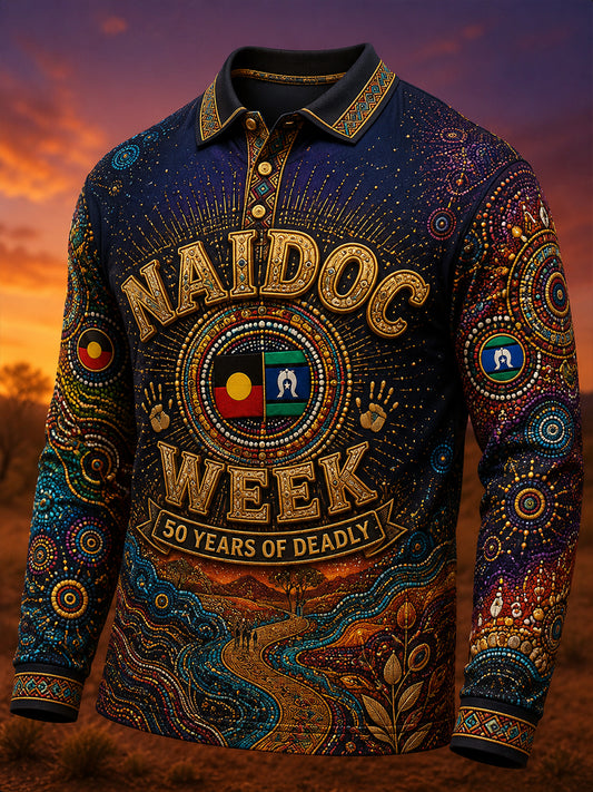 Men's Australia Naidoc Week Long Sleeve Shirt