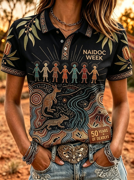 Women's Australia Naidoc Week Polo T-Shirt