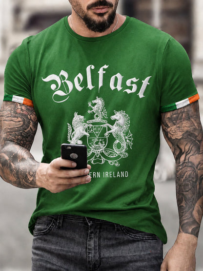 Men's Belfast Print Short Sleeves T-shirt