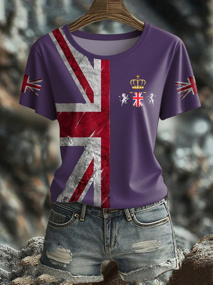 Women's UK Flag Pride Printed T-Shirt
