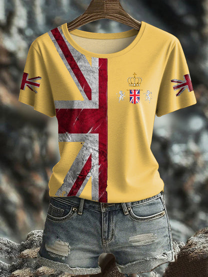 Women's UK Flag Pride Printed T-Shirt