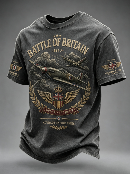 Men's Battle of Britain Printed short sleeves t-shirt