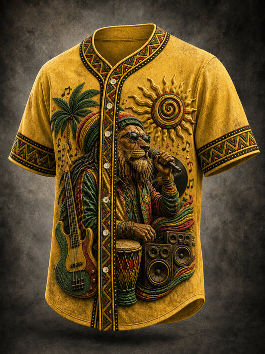 Classic Casual Shirt for Retro Reggae Music Fans