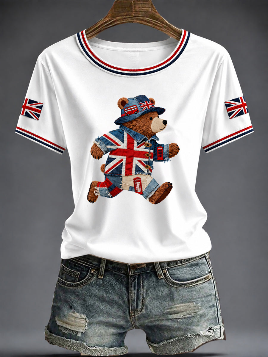 Women's British Printed T-shirt