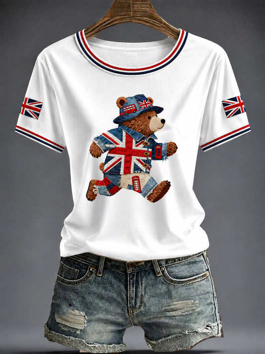 Women's British Printed T-shirt