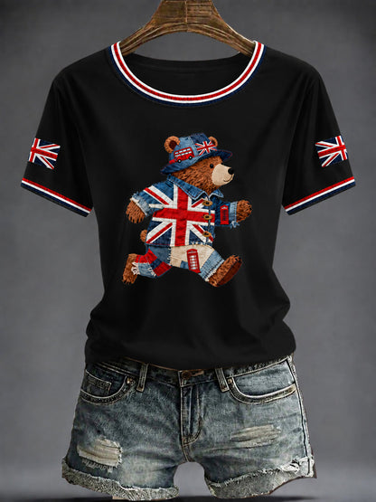 Women's British Printed T-shirt
