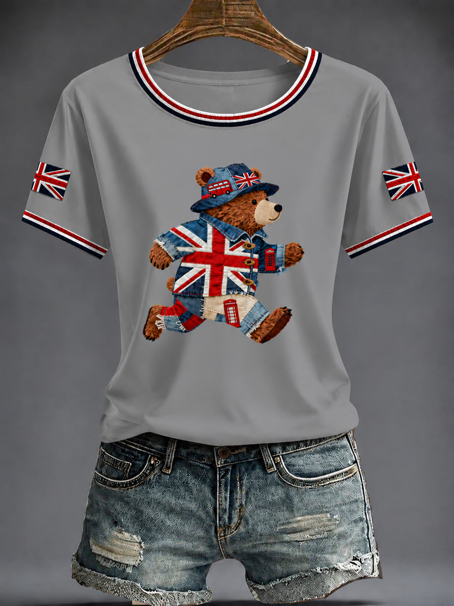 Women's British Printed T-shirt