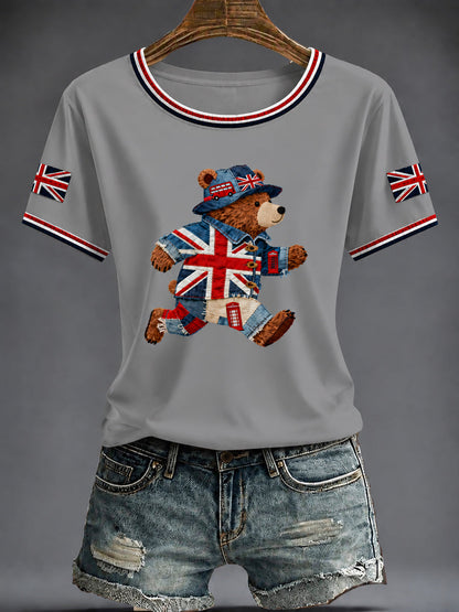 Women's British Printed T-shirt