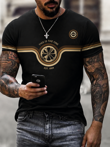 Men's Modern Culture Lover Printed short sleeves t-shirt