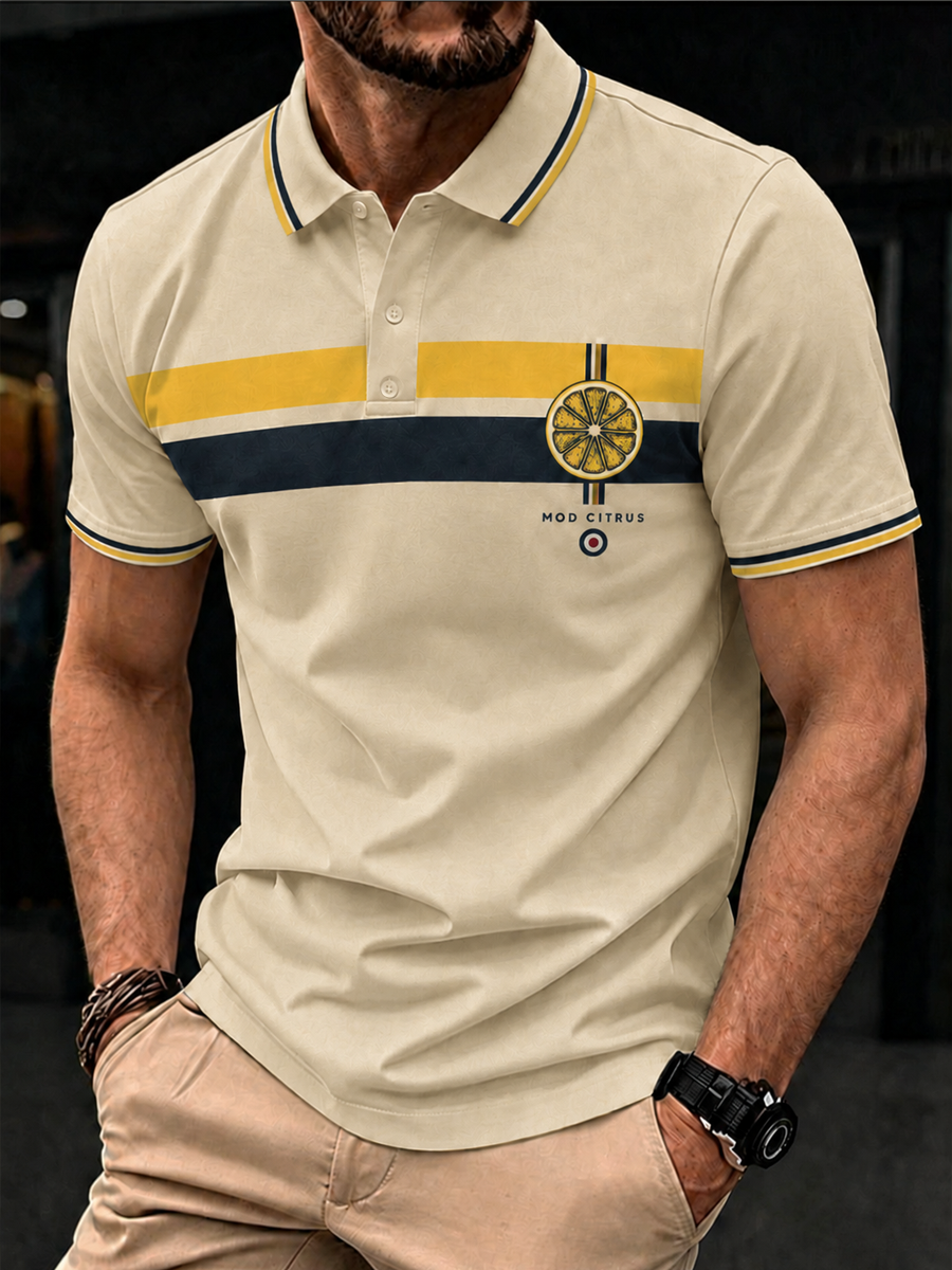 Men's Modern Culture Lover Printed polo shirt