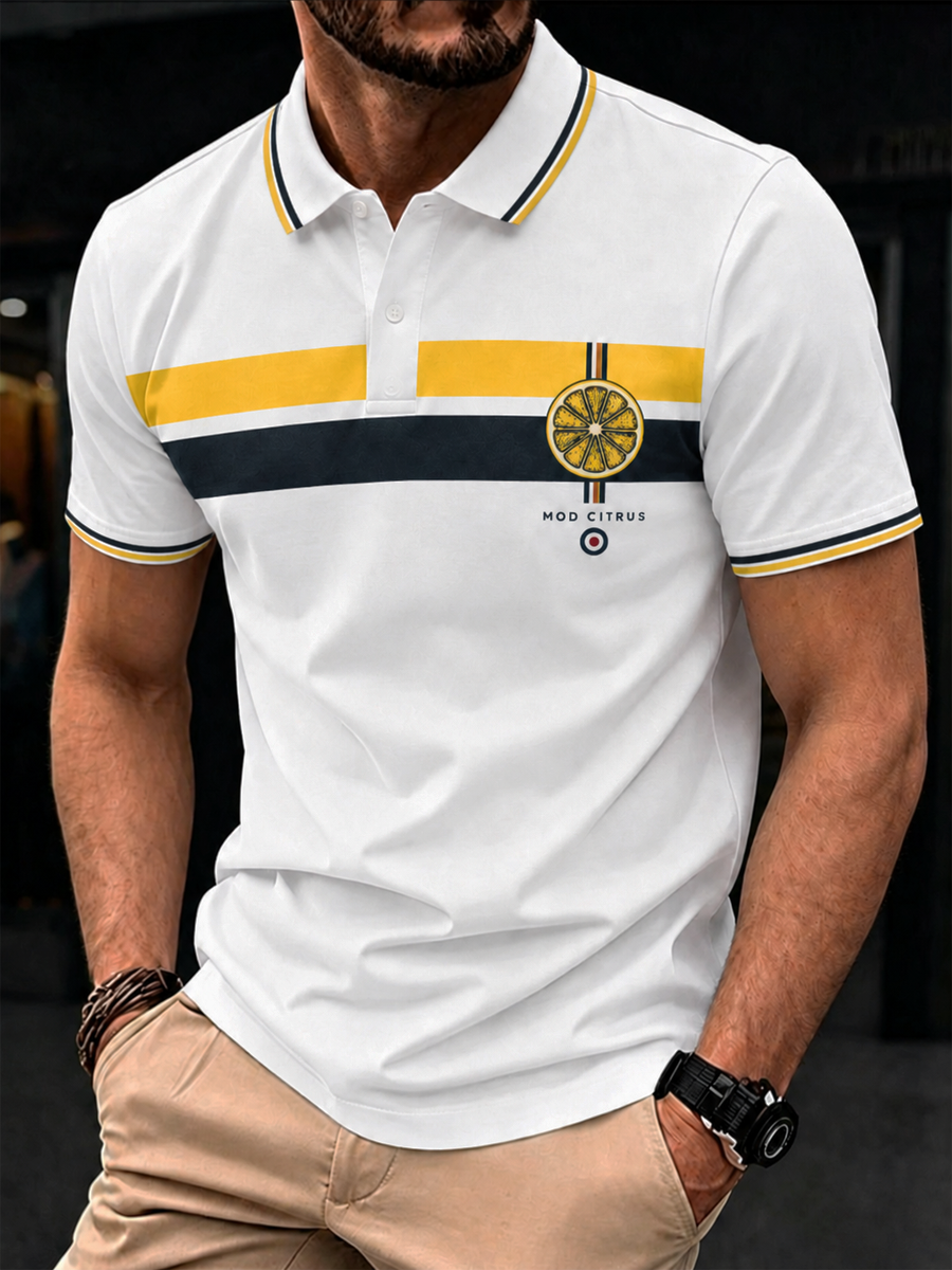 Men's Modern Culture Lover Printed polo shirt
