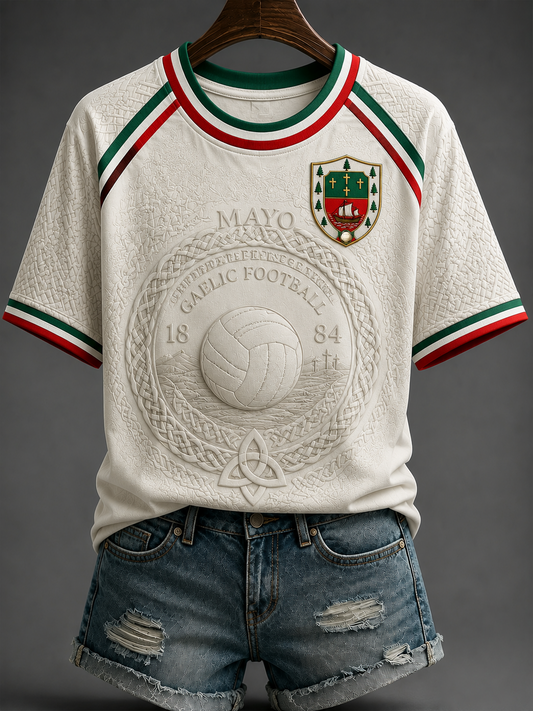 Women's Gaelic Football Round Neck Short Sleeve T-shirt
