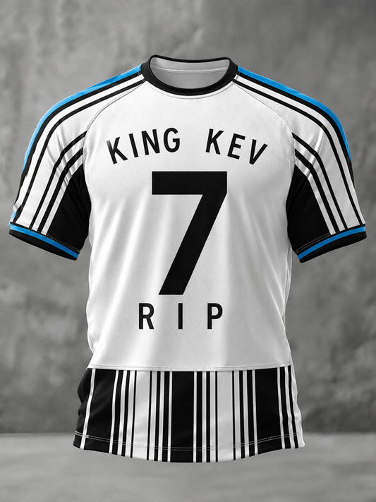 Men's Rip King Kev 7 England Football Lover Printed short sleeve t-shirt