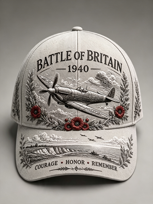 Unisex Battle of Britain Retro Print Hat