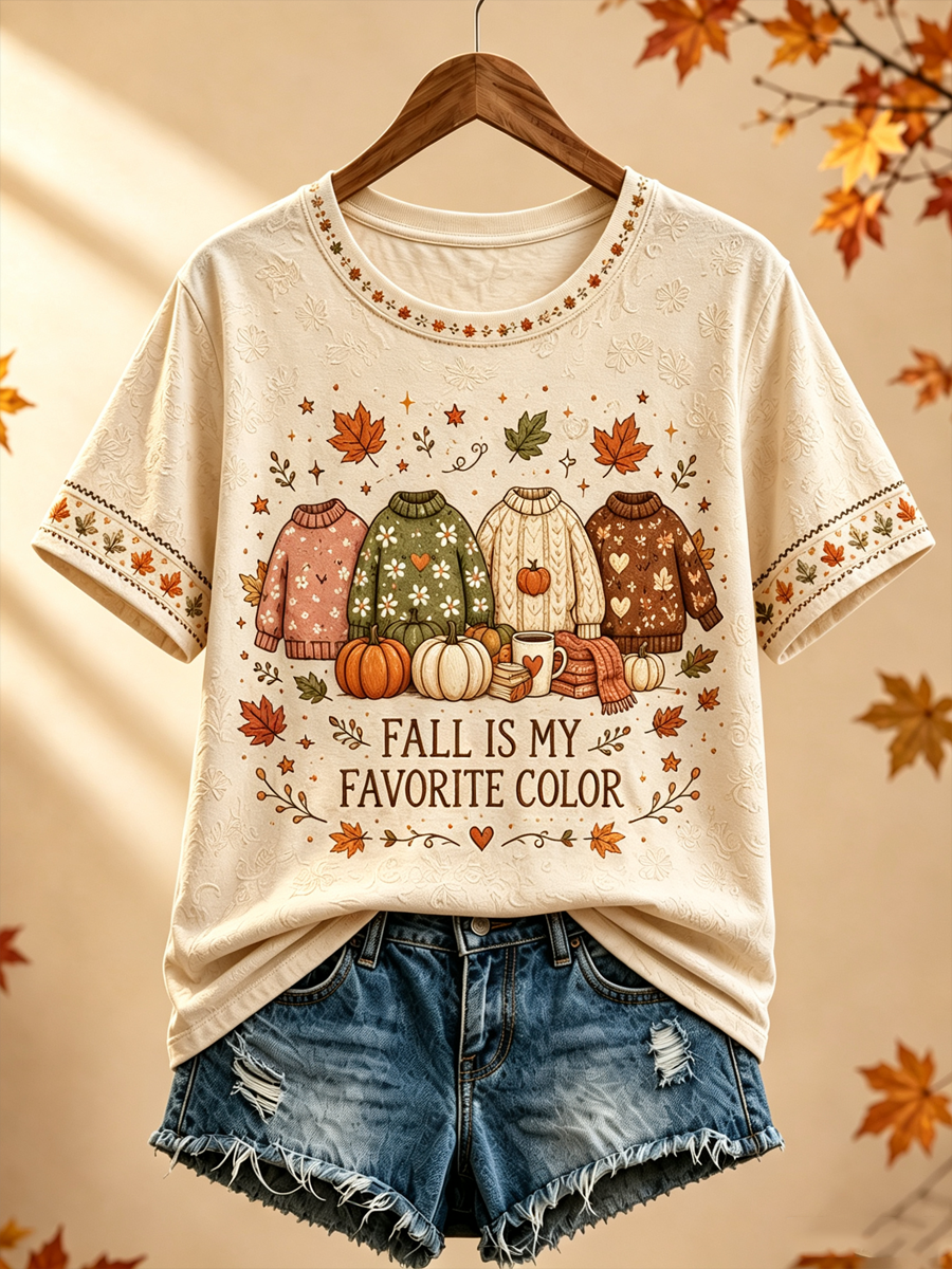 Women's Fall Is My Favorite Color short-sleeved T-shirt