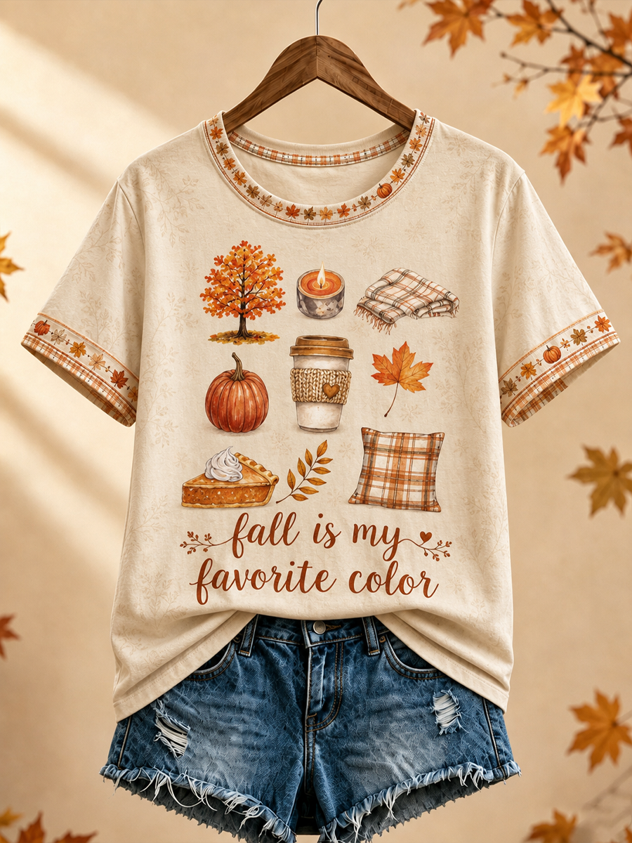 Women's Fall Is My Favorite Color short-sleeved T-shirt