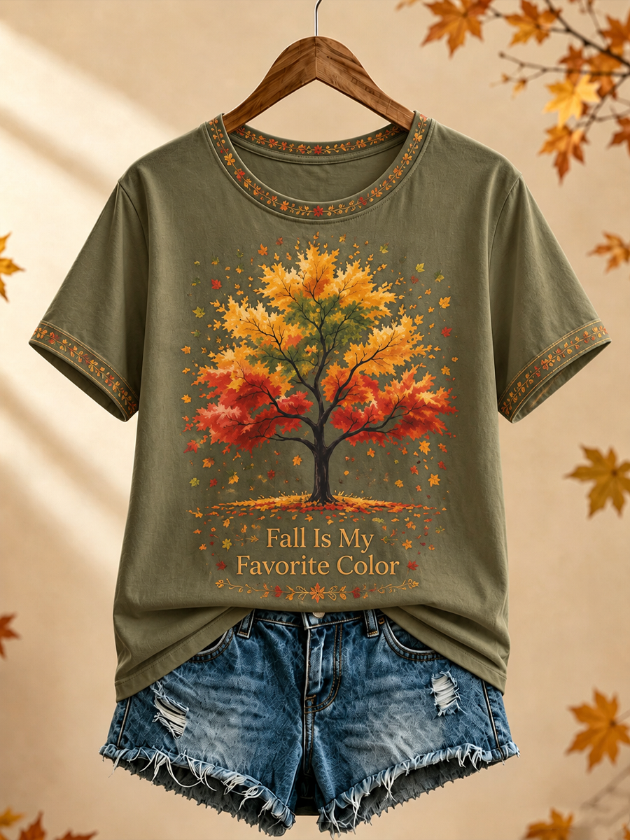 Women's Fall Is My Favorite Color short-sleeved T-shirt