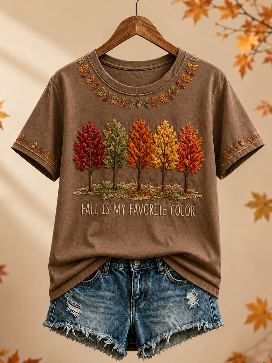 Women's Fall Is My Favorite Color  short-sleeved T-shirt