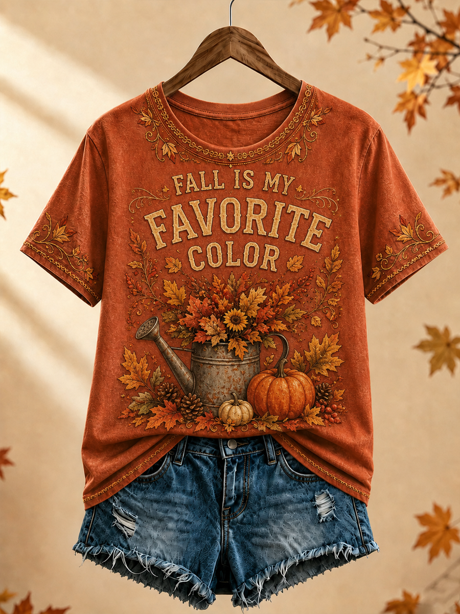Women's Fall Is My Favorite Color short-sleeved T-shirt